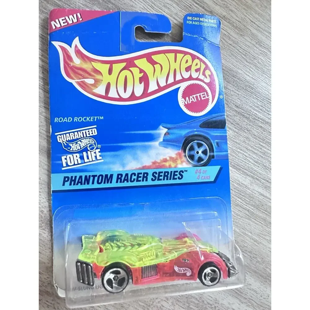 1997 Hot Wheels #532 Phantom Racer Series 4/4 ROAD ROCKET Orange-Yellow H36